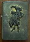 Vtg Country Store Zippo Brass Marlboro Cowboy Lighter Original Box