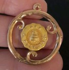  Bell System Telephone Service Medallion Necklace Pendant 1 10 10k Gold Vintage