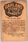 Scarce Garland Stoves Ranges  lady Of The White House   Victorian Trade Card 