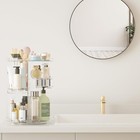 Rotating Makeup Organizer  Diy 8 Adjustable Layers Spinning Skincare Organizer 