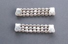 Vintage Rhinestone Shoe Clips Retro Elegant 2 25  X 1 25   Glitz Glamour Dressy