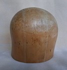 Vintage Wooden Hat Block Millinery Form Mold 