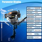 4   stroke 6hp Air   cooled Outboard Motor hand   pull Start For Small Fishing Boats