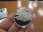 2017 Iconic Canada Series  9999 Fine Silver Colorized Grizzly Bear  20 Coin