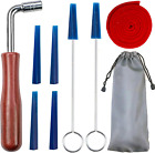 Piano Tuning Kit Professional Piano Tuning Wrench Hammer Rubber Mutes Set 8 Pcs