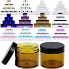 12pcs 2oz 60g High Quality Thick Acrylic Plastic Jar Sample Containers Bpa Free