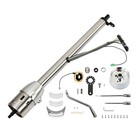 Stainless Steel 32  Tilt Automatic Steering Column W 9 Hole Wheel Adapter No Key