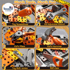 Kids Tool Toy Playset With Electronic Drill Sound For Aged 3 4 5 6 7 8  Workbenc