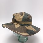 Vented Boonie Bucket Hat Size 7 5 Vietnam Vintage Camo Military Cap