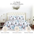  Full queen Size Christmas Quilt Set W 2 Pillow Full   Queen Winter Wonderland