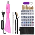 Diy Hot Fix Rhinestone Applicator Wand Tool Kit With 3 Boxes Of Crystal Stones