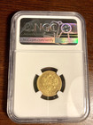 1901 Russia Empire 5 Roubles Gold Coin Ngc  Ms 63