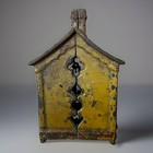 Antique Cast Iron House Still Bank Original Paint W  Retaining Pin Early 1900s