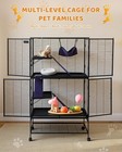 4-tier Metal Animal Pet Cage Small Guinea Pig Cage For Ferret Chinchilla Hamster
