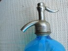 Sunshine Seltzer Vintage Blue Glass Seltzer Bottle St  Petersburg Florida