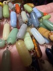Vintage 1920s Art Deco Multi-color Czech Glass Flapper Sautoir Necklace - 50   