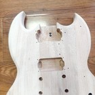 Us  Spot  Unfinished Sg Style Diy Electric Guitar Kit Mahogany Body   Neck