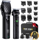 Professional Hair Clippers For Men - Cordless Beard Trimmer For Men  Lcd Disp   