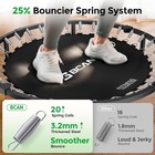 Fed Fitness Indoor 40 48  Mini Rebounder Trampoline For Adults With Handle New 