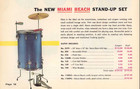1960s Ludwig Silver Sparkle  miami Beach  Stand-up Set