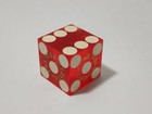 Vintage Las Vegas Red Error Dice - Double Printing And Has Two Faces With 5