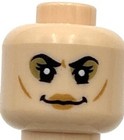 Lego New Light Nougat Minifigure Head Dual Sided Female Black Eyebrows Piece