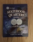1999 2009 State Territory Quarter Set Complete 56 Coin Album - Unc Read Desc
