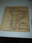 Antique Map  south America The Coast Of Brazil Being Corrected By Mr John Adam 