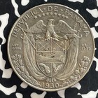 1930 Panama 1 2 Balboa Lot t7642 Silver  Nice 