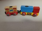 Brio Wooden Railway Vintage Cargo Truck And Cargo Train Car Very Good Condition