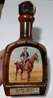 Jim Beam Whiskey Decanter Bottles Empty Cowboy Frederic Remington Lot Of 4 Good