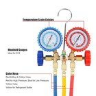 Ac Manifold Gauge Set A c Refrigeration 3 Way Hose Fit For R502 R134a R12 R22 