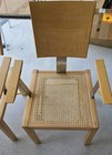 Pair Of Vintage German Postmodern-designed Dining Chairs Made From Beechwood 