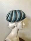 Vintage Blue Mesh Swirl 60   s Hat