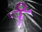 Prince Symbol 3d Wall Art  purple Silk 