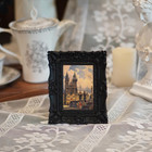 2 5x3 5 Vintage Picture Frame Small Antique Ornate Black Photo Frame With Glass