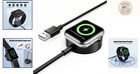 Magnetic Apple Watch Charger - 1m Usb Data Cable For Series 9 8 7 6 se - Black