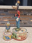 Vintage 1946 Marx Walt Disney Tin Litho Wind-up Donald Duck Duet - Working