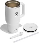 Hydroflask All Around 32 Oz White Stainless Steel Travel Tumbler With Straw Lid