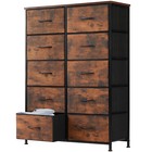 10-fabric Drawer Dresser Storage Tall Chest Of Drawers Organizer Storage Cabinet