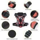 Service Dog Harness  Reflective Dog Vest Harness With 5 Pcs Patches  Adjustab   