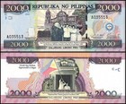Philippines 2000 Piso  2001  P-189c  Unc  Commemorative  Folder