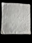 Vintage Hanky Handkerchief Monogram E White Embroidered Hk280