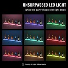 40  1-step Wall Mounted Led Lighted Liquor Bottle Display Home Bar Shelf