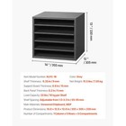 File Dividers  5 Partition Office Post Rack With Modifiable Shelves