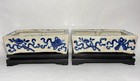 Pair Of Antique Chinese Planters With Stands