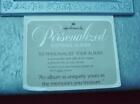 Hallmark Silver Anniversary Personalized Photo Album -rare Embossed Floral  new 