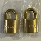 No Key  New Lot Of 2 Brass Herculock Padlock 800 Usa Made