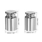 2pcs Gram Calibration Weight Set 500g 1kg M1 Precision Chrome Plated Steel