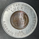 Bendix Automatic Washer Lucky Penny Encased Coin 1949-d Lincoln Wheat Cent